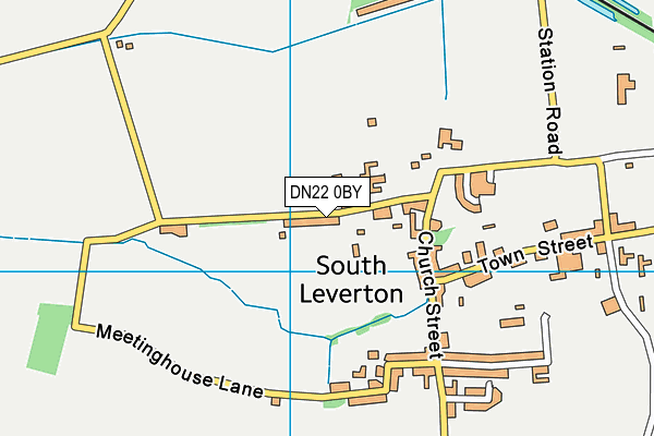 DN22 0BY map - OS VectorMap District (Ordnance Survey)