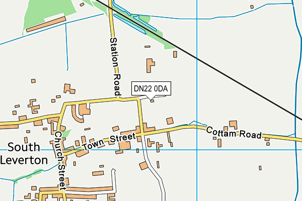 DN22 0DA map - OS VectorMap District (Ordnance Survey)