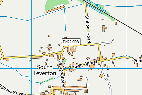 DN22 0DB map - OS VectorMap District (Ordnance Survey)