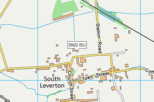 The Orchard School map (DN22 0DJ) - OS VectorMap District (Ordnance Survey)