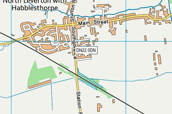 DN22 0DN map - OS VectorMap District (Ordnance Survey)