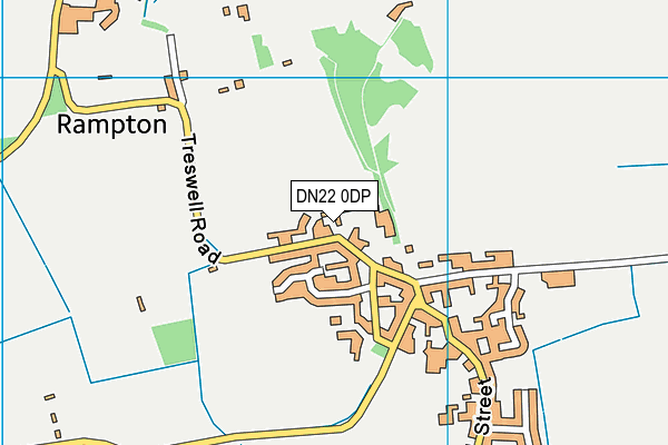 DN22 0DP map - OS VectorMap District (Ordnance Survey)