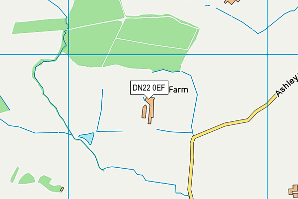 DN22 0EF map - OS VectorMap District (Ordnance Survey)