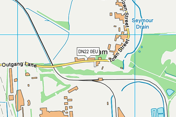 DN22 0EU map - OS VectorMap District (Ordnance Survey)
