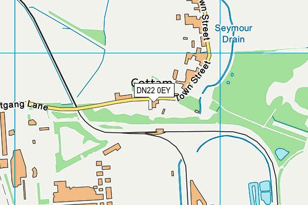 DN22 0EY map - OS VectorMap District (Ordnance Survey)