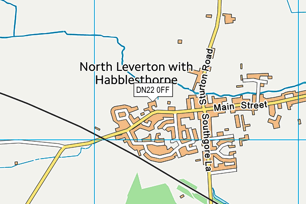 DN22 0FF map - OS VectorMap District (Ordnance Survey)