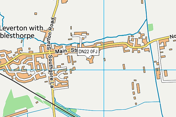 DN22 0FJ map - OS VectorMap District (Ordnance Survey)