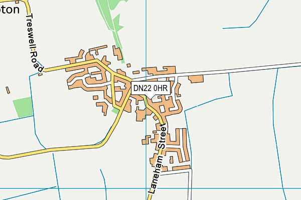 DN22 0HR map - OS VectorMap District (Ordnance Survey)