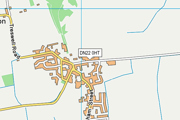 DN22 0HT map - OS VectorMap District (Ordnance Survey)