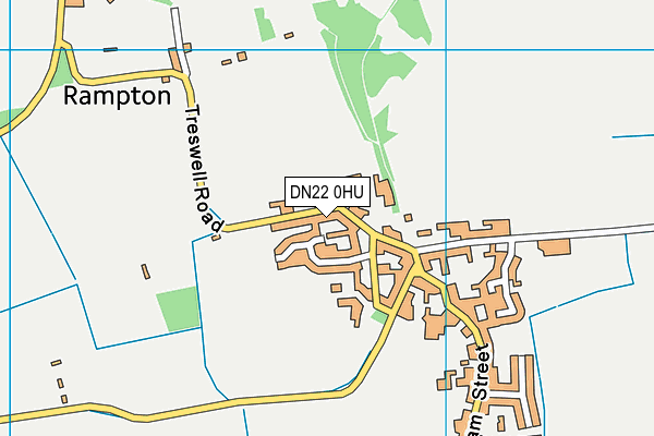 DN22 0HU map - OS VectorMap District (Ordnance Survey)