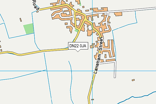 DN22 0JA map - OS VectorMap District (Ordnance Survey)