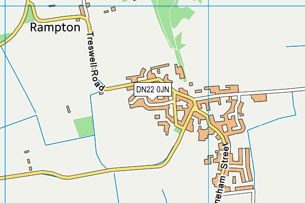 DN22 0JN map - OS VectorMap District (Ordnance Survey)