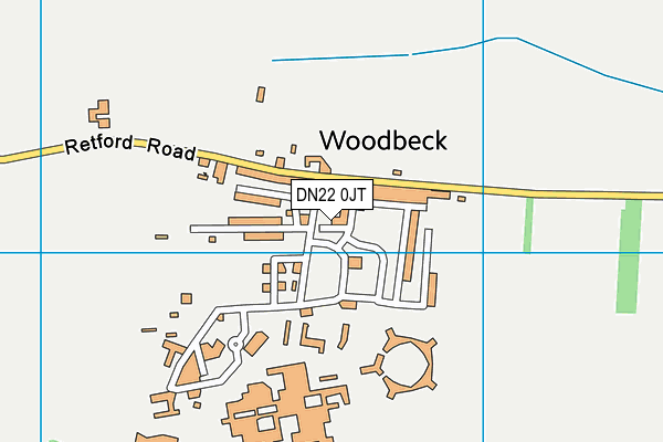 DN22 0JT map - OS VectorMap District (Ordnance Survey)