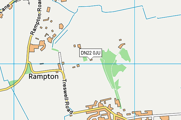 DN22 0JU map - OS VectorMap District (Ordnance Survey)