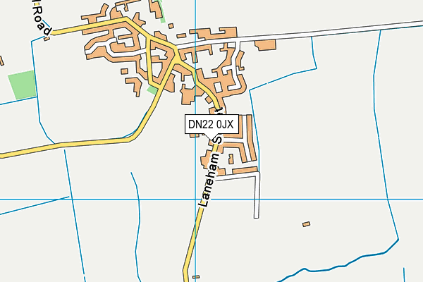 DN22 0JX map - OS VectorMap District (Ordnance Survey)