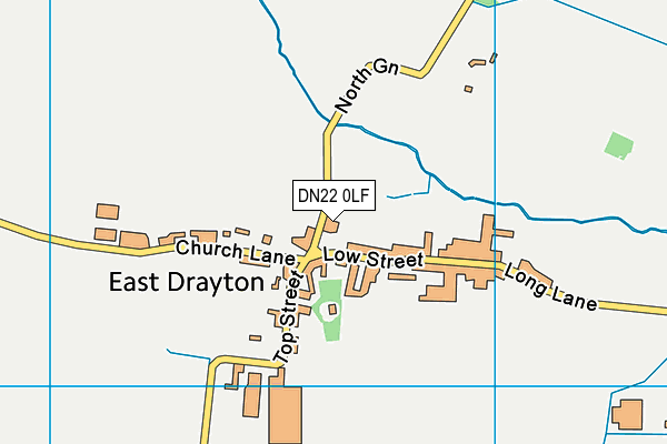 DN22 0LF map - OS VectorMap District (Ordnance Survey)