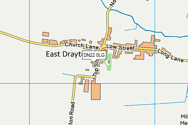 DN22 0LG map - OS VectorMap District (Ordnance Survey)