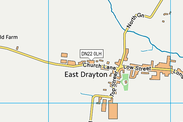 DN22 0LH map - OS VectorMap District (Ordnance Survey)