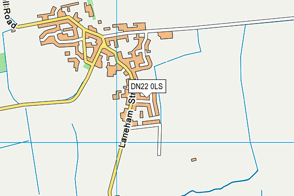 DN22 0LS map - OS VectorMap District (Ordnance Survey)