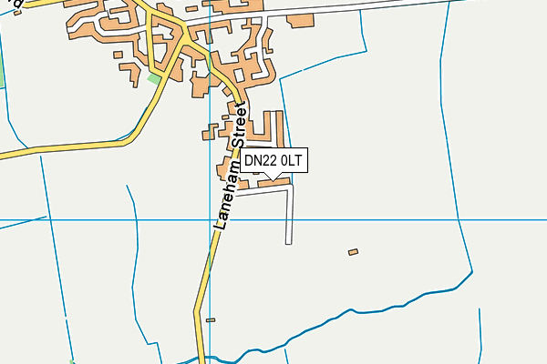 DN22 0LT map - OS VectorMap District (Ordnance Survey)