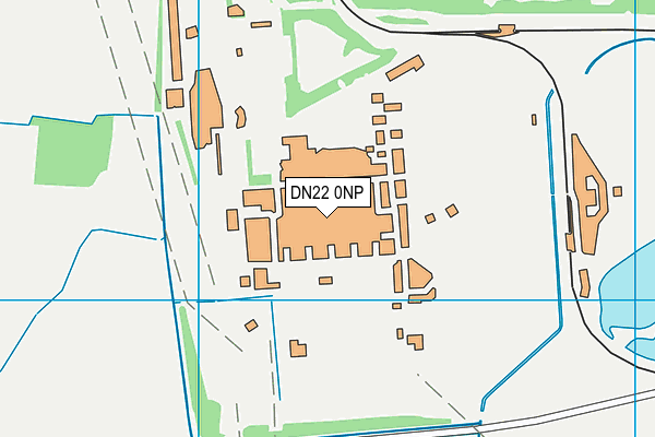 DN22 0NP map - OS VectorMap District (Ordnance Survey)