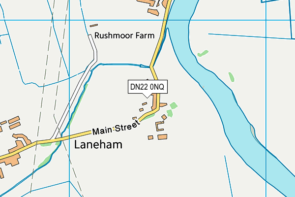 DN22 0NQ map - OS VectorMap District (Ordnance Survey)