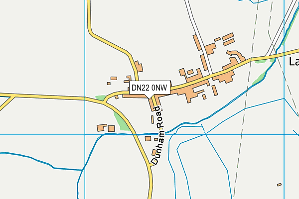 DN22 0NW map - OS VectorMap District (Ordnance Survey)