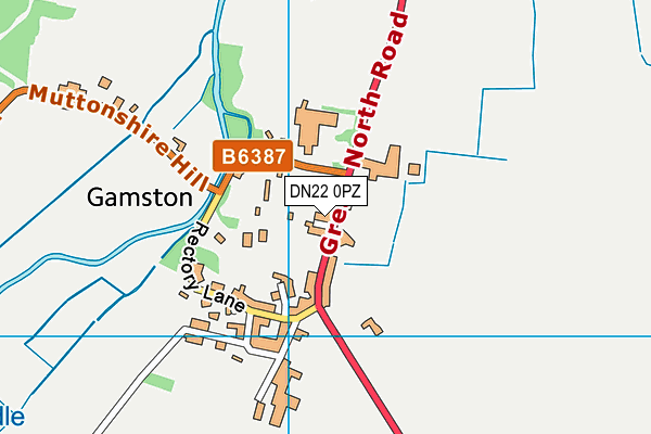 DN22 0PZ map - OS VectorMap District (Ordnance Survey)
