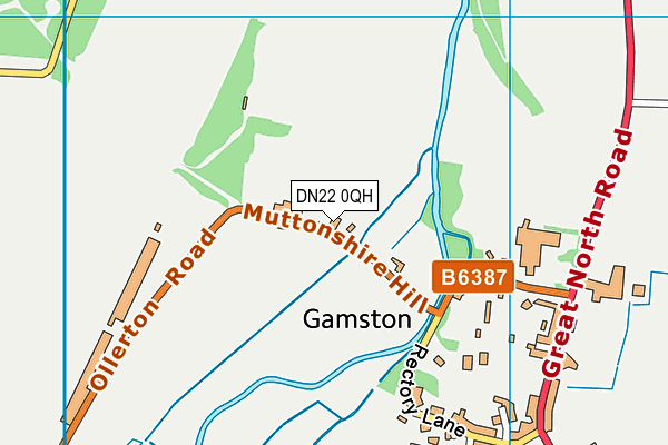 DN22 0QH map - OS VectorMap District (Ordnance Survey)