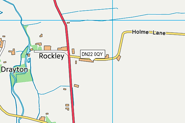 DN22 0QY map - OS VectorMap District (Ordnance Survey)