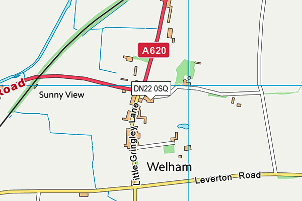 DN22 0SQ map - OS VectorMap District (Ordnance Survey)