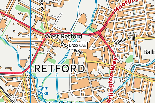 Map of LEONARDOS RETFORD LIMITED at district scale