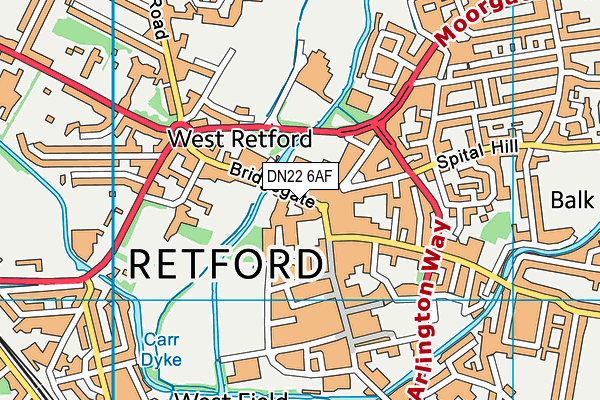 Map of RETFORD BUSINESS SERVICES LIMITED at district scale