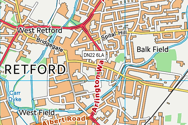 Map of RETFORD CHIROPRACTIC CLINIC LTD at district scale