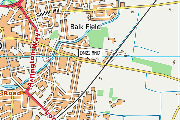 Map of GROVE GRANITES RETFORD LIMITED at district scale