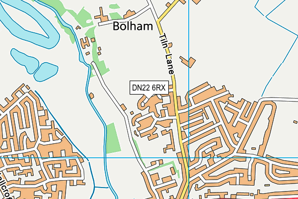 DN22 6RX map - OS VectorMap District (Ordnance Survey)