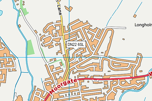 DN22 6SL map - OS VectorMap District (Ordnance Survey)