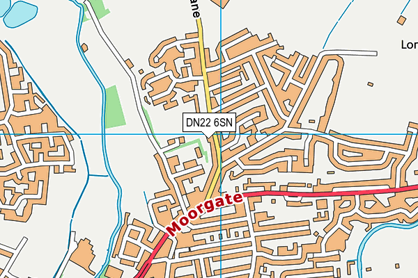DN22 6SN map - OS VectorMap District (Ordnance Survey)