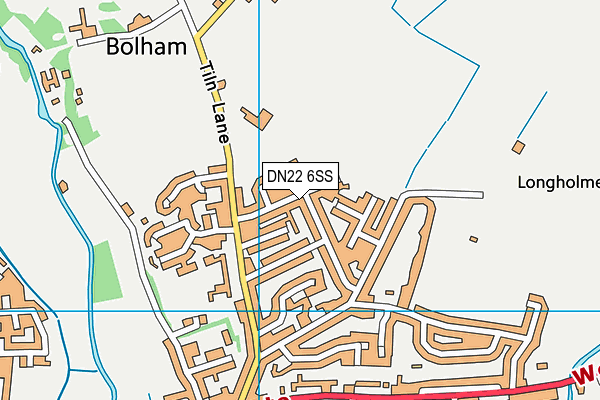 DN22 6SS map - OS VectorMap District (Ordnance Survey)