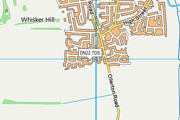 DN22 7DS map - OS VectorMap District (Ordnance Survey)