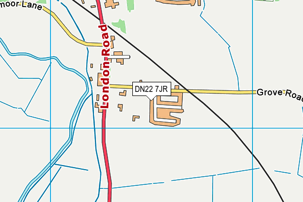 DN22 7JR map - OS VectorMap District (Ordnance Survey)