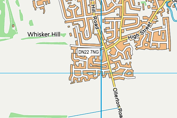 DN22 7NG map - OS VectorMap District (Ordnance Survey)