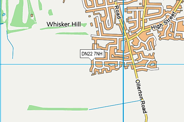 DN22 7NH map - OS VectorMap District (Ordnance Survey)