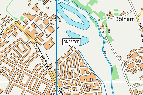 DN22 7SP map - OS VectorMap District (Ordnance Survey)