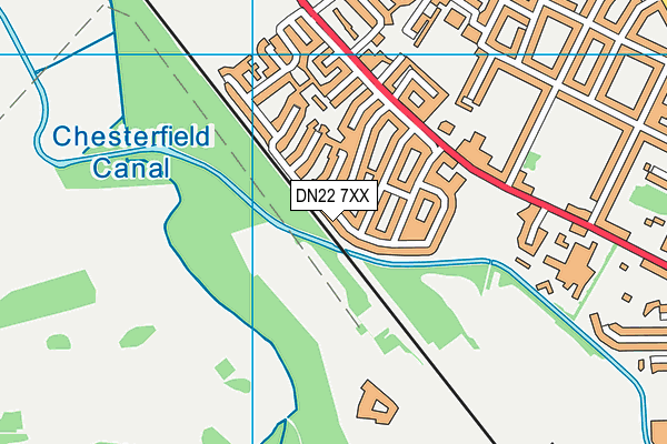 DN22 7XX map - OS VectorMap District (Ordnance Survey)