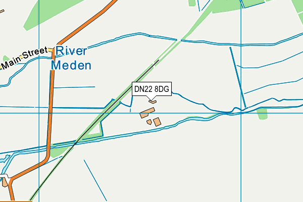 DN22 8DG map - OS VectorMap District (Ordnance Survey)