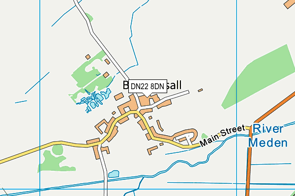 DN22 8DN map - OS VectorMap District (Ordnance Survey)