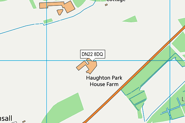 DN22 8DQ map - OS VectorMap District (Ordnance Survey)