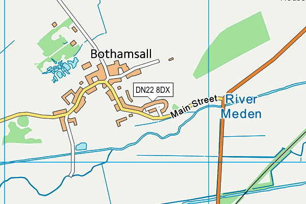 DN22 8DX map - OS VectorMap District (Ordnance Survey)