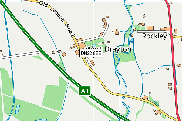 DN22 8EE map - OS VectorMap District (Ordnance Survey)